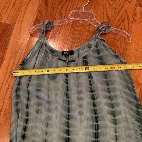 GGO Womens Green Sleeveless Dress Size Medium Lightweight Comfortable Boho - Picture 3 of 6